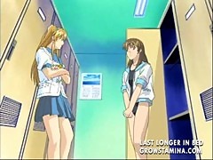 Anime girls getting pleasured