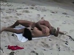 Hot girl getting fucked on the beach